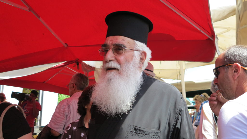 Pope auf dem Markt von Rethymnon