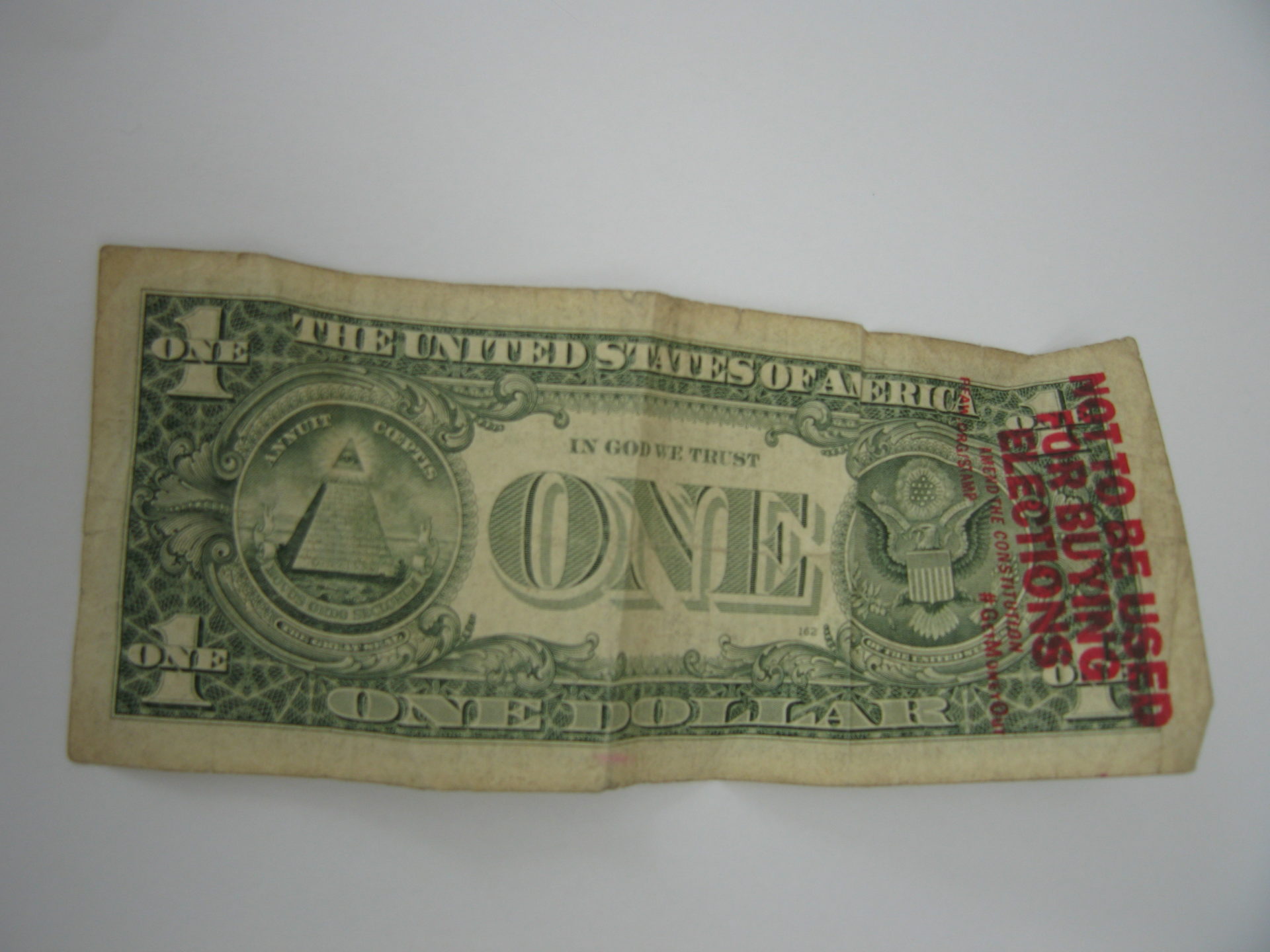 Dollarnote PFAW.org - Foto Elisabeth Aeberli