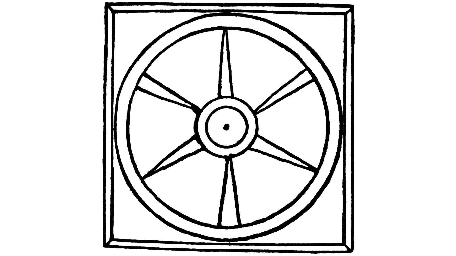 Radskizze aus dem Pilgertraktat von 1487. www.bruderklaus.com