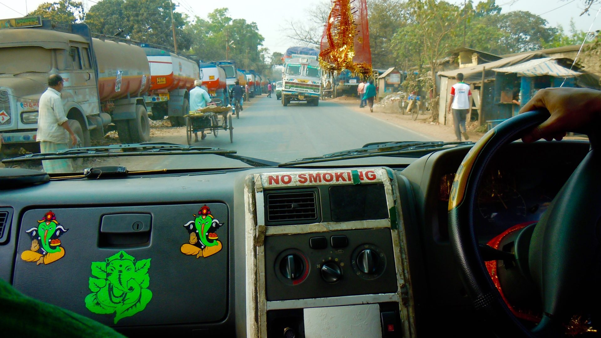Fahrt im Taxi