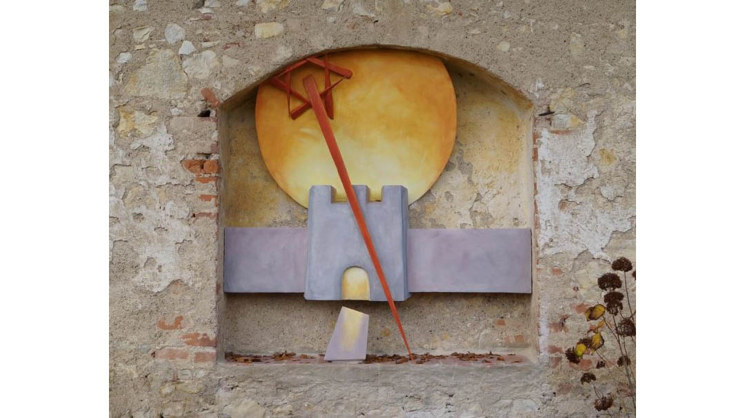 Niklaus von Flüe vor Liestal. Nische aus dem Bruder-Klaus-Visionenweg im Kloster Heiligkreuzthal (D). (© Kunstverlag Josef Fink / Stefanus Gemeinschaft)