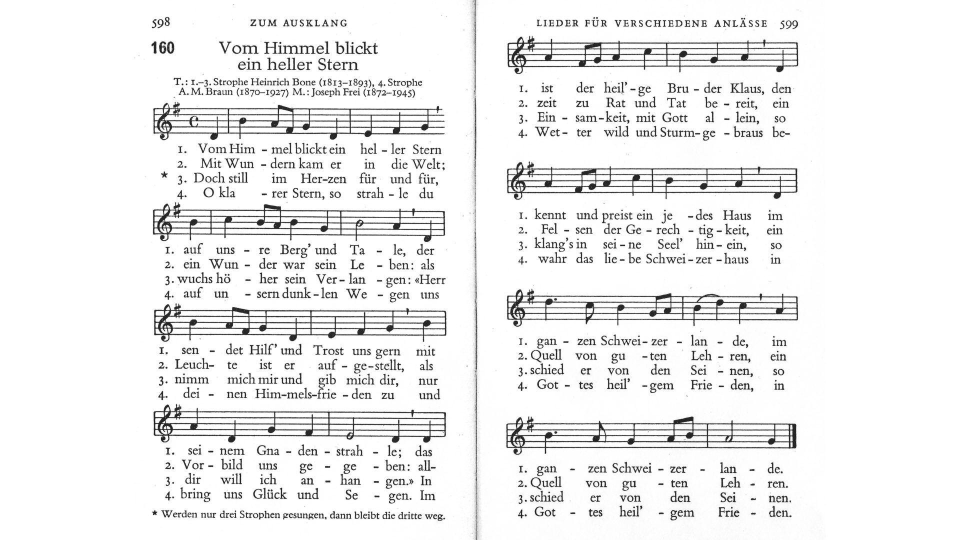 Cantate, Gesangbuch des Bistums Chur, 1957. (Scan PS)