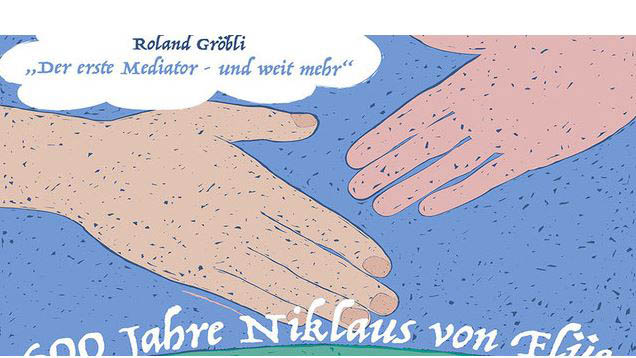 Darstellung des Niklaus von Flüe im Bundesbriefarchiv in Schwyz. Wandgemälde von Maurice Barraud (1942). (© Bundesbrief-Archiv Schwyz)