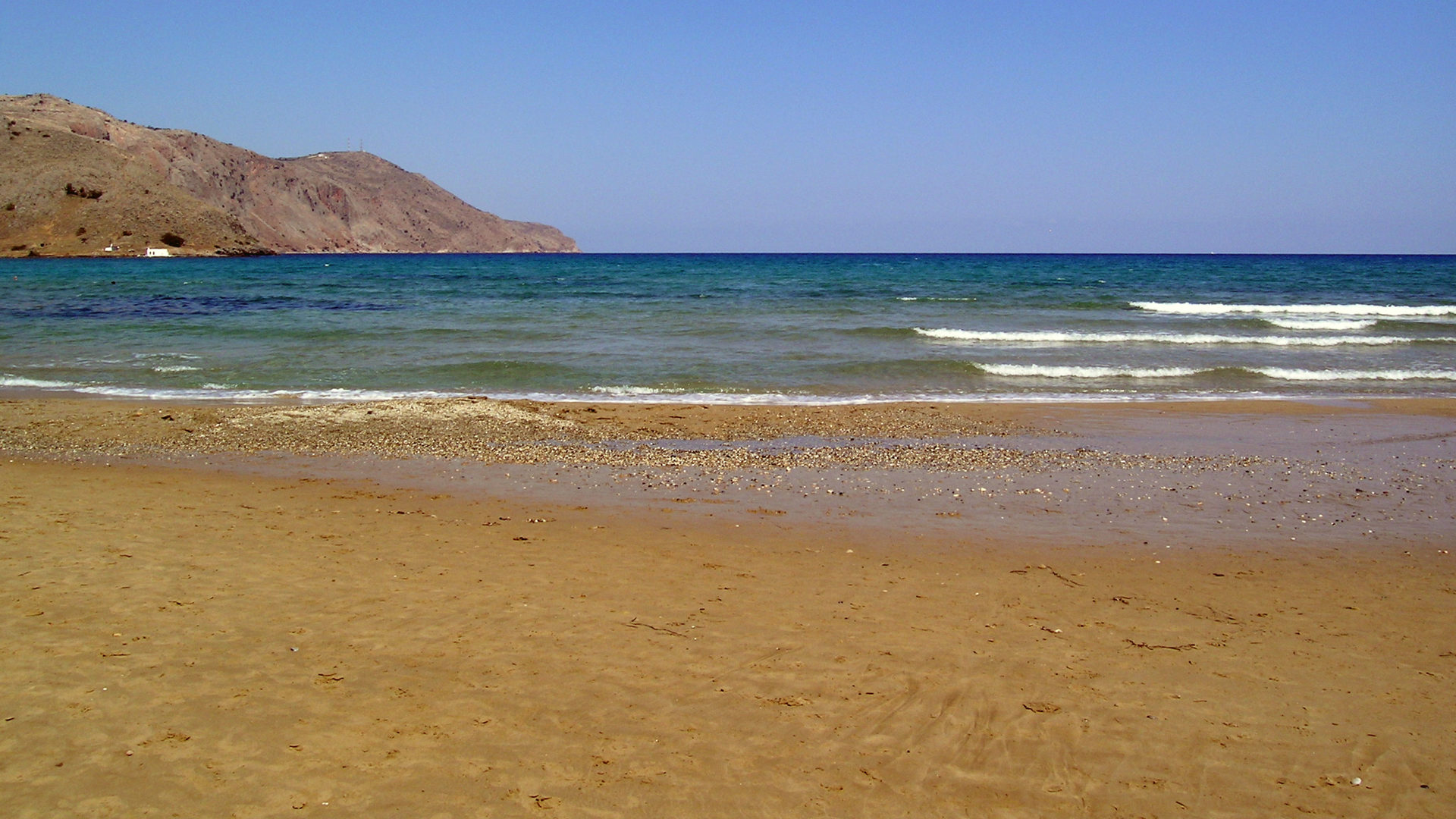 Einsamer kretischer Strand