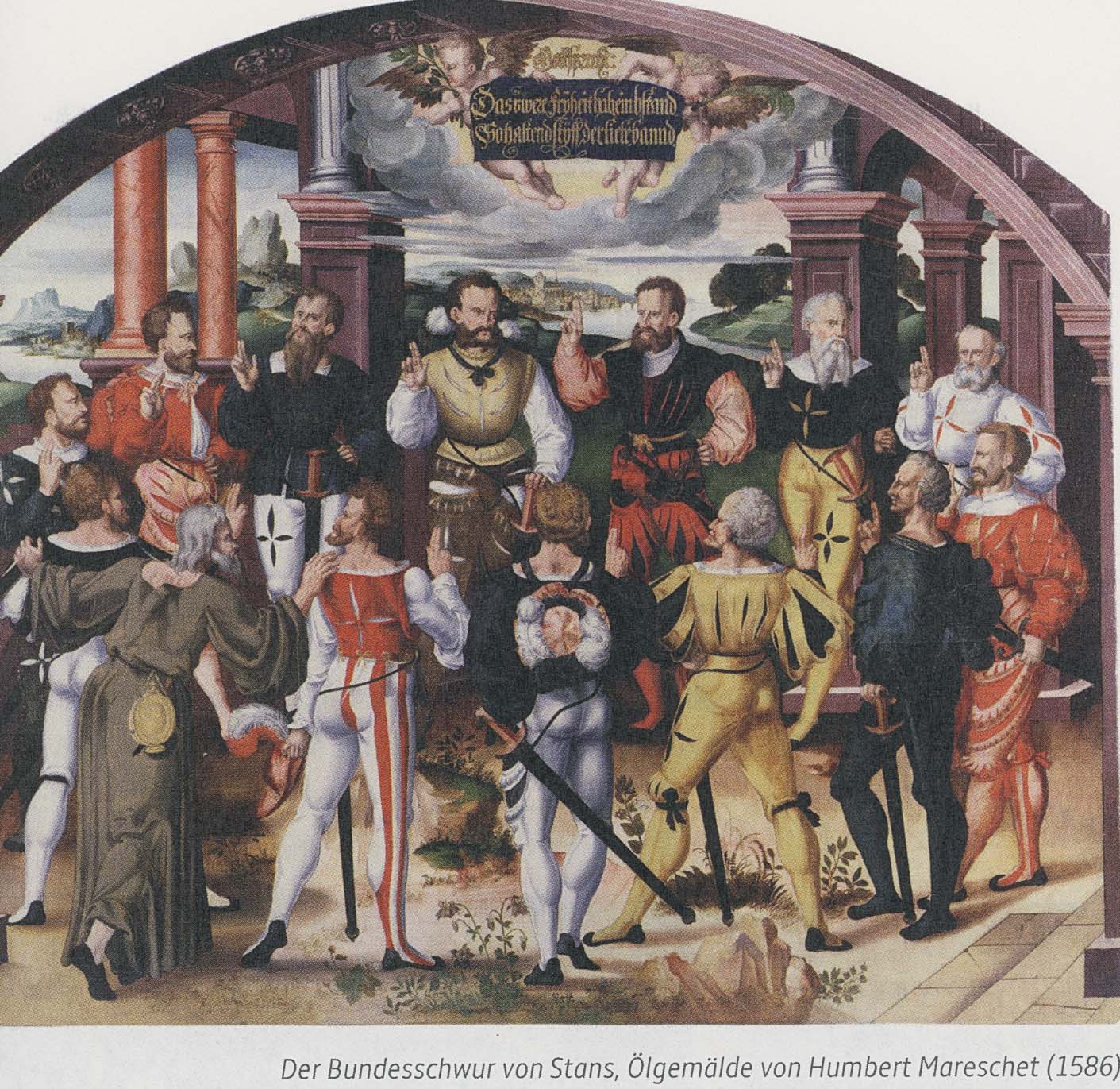 Das Gemälde von Hubert Mareschet aus dem Jahre 1586. (Scan: ufw)