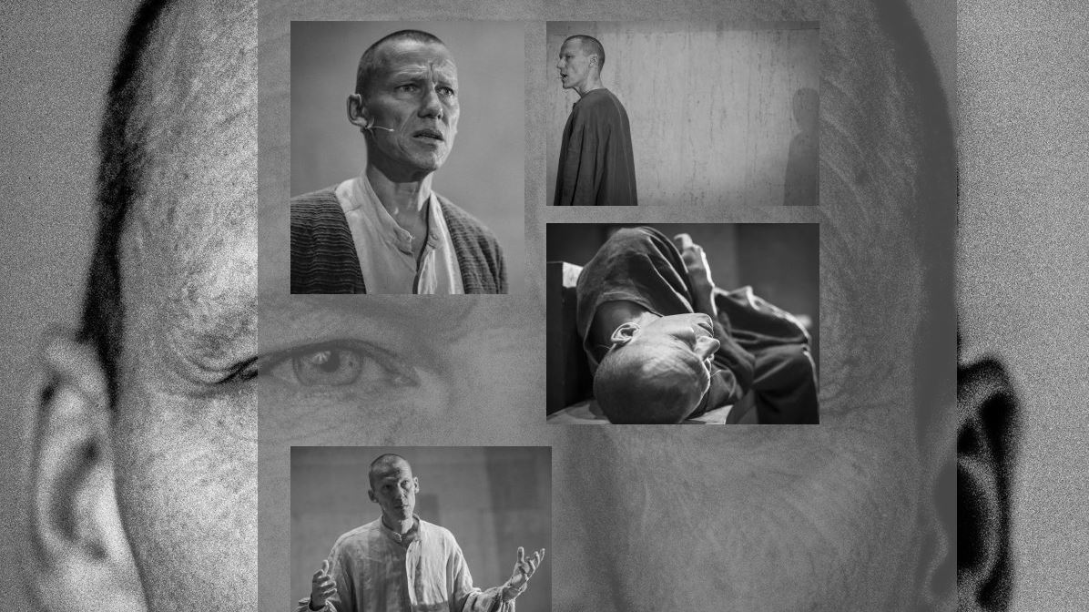 Omnipräsenter und doch nie ganz fassbarer Bruder Klaus, meisterlich gespielt von Markus Amrhein. Screenshot der Mediathek auf www.ranft-ruf.ch. (Fotos: Michael Meier)