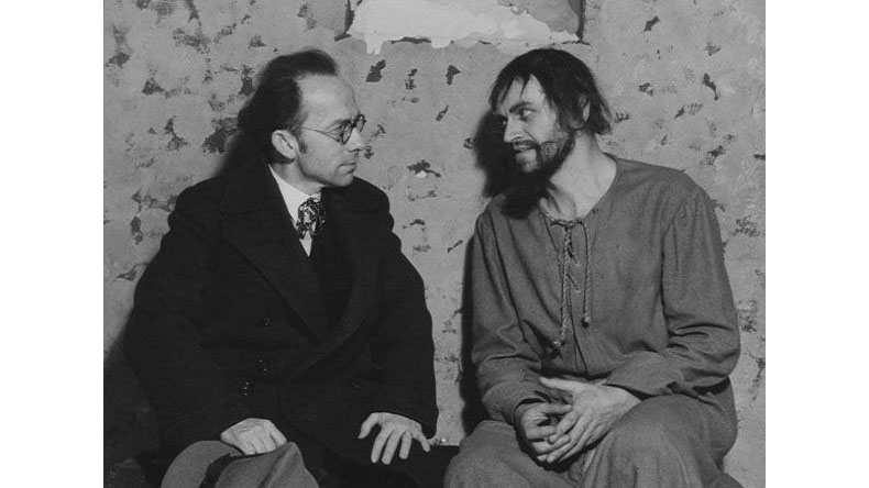 Cäsar von Arx und Niklaus von Flüe 1936. (Foto: ZB Solothurn)