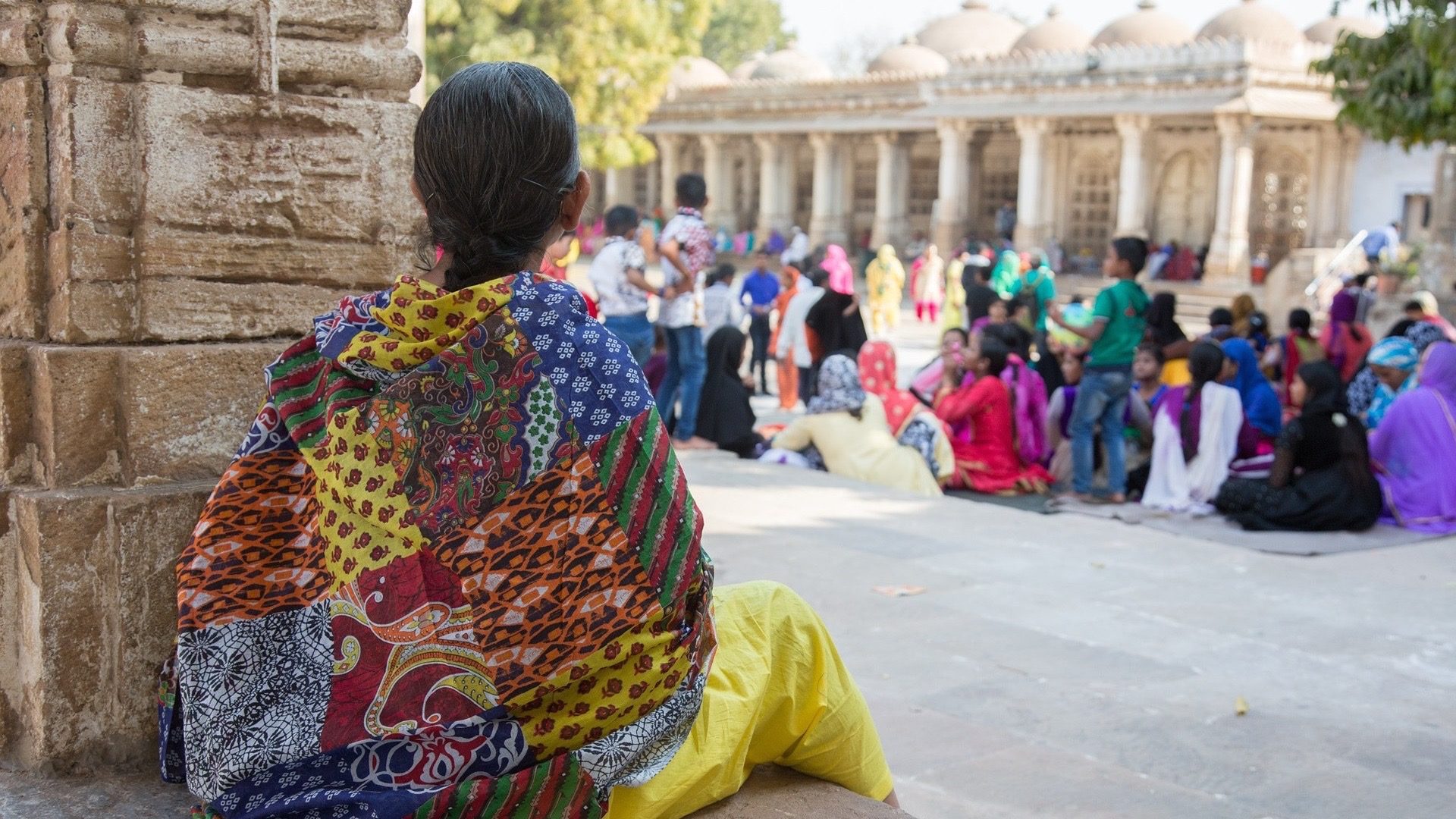 Szene in Indien