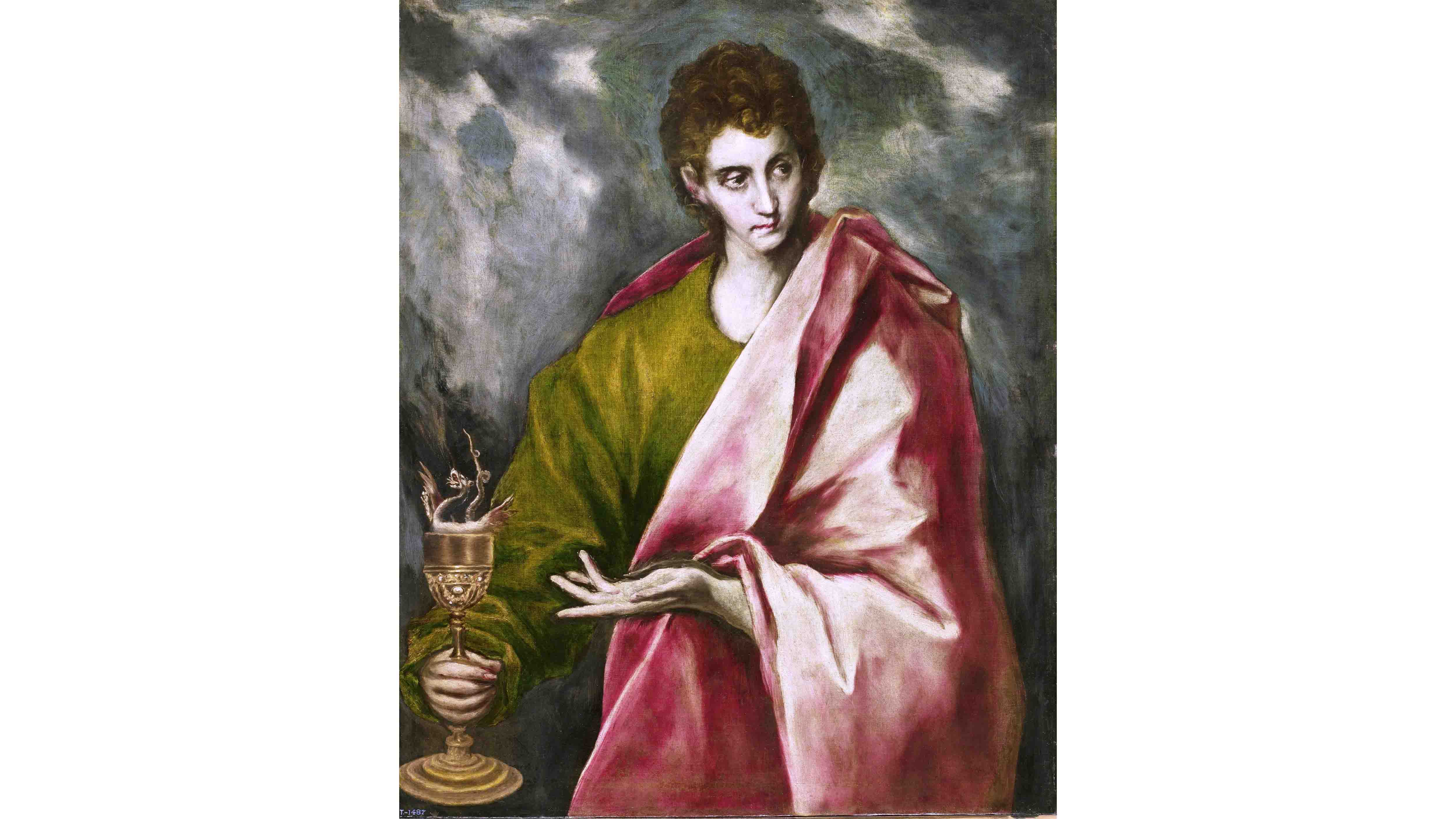 Der hl. Johannes und der Kelch, Gemälde von El Greco um 1650. (Foto: public domain)