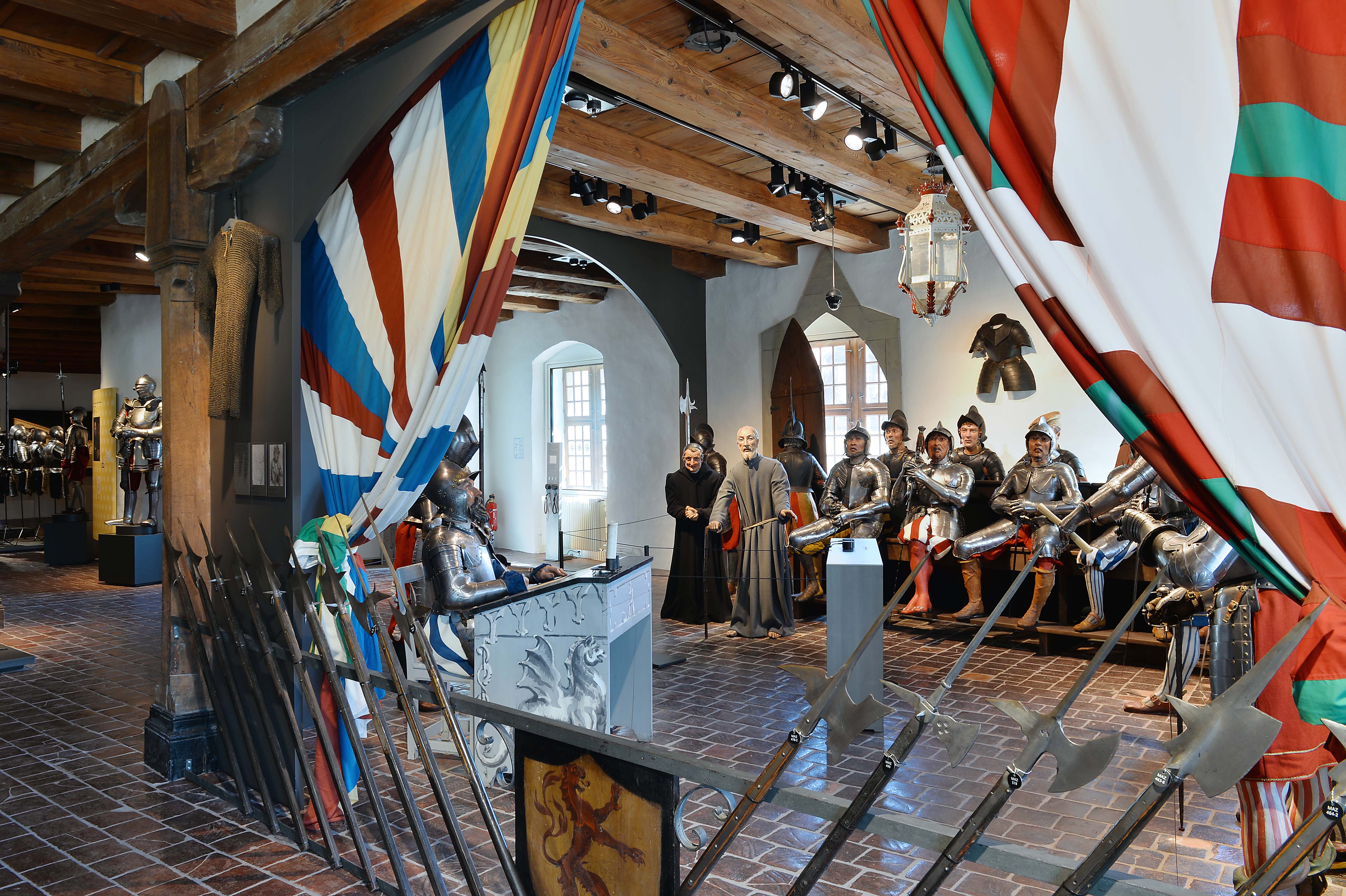 Die Inszenierung der Stanser Tagsatzung im Museum Altes Zeughaus in Solothurn. (Foto: Nicole Hänni, MAZ, 2016)