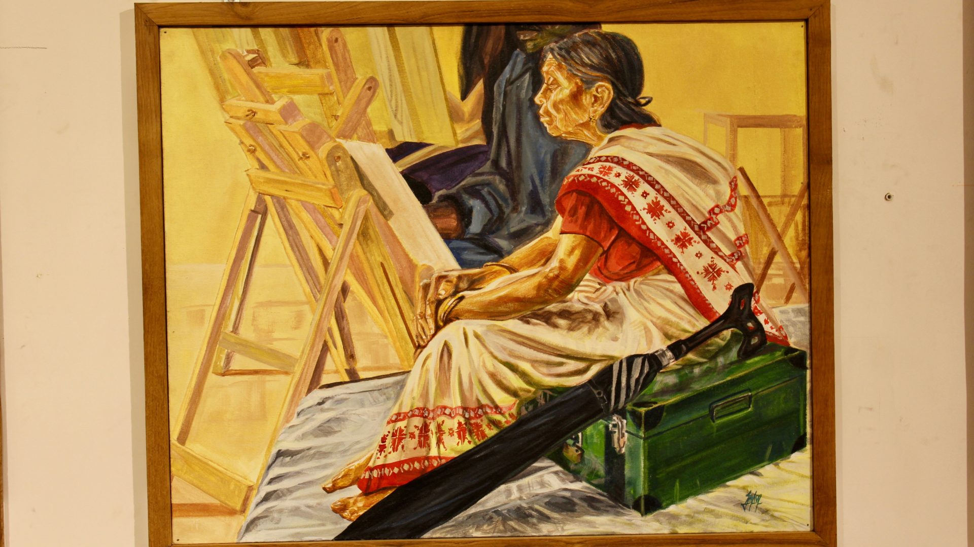 Dies ist ein Gemälde von Bruder Joseph Joyson, einem Kapuziner in Indien. Das Modell, das für dieses Gemälde sass, heisst Ponnamma. Die Mutter und Witwe aus armen Verhältnissen kommt zur Kunsthochschule und verdient sich ein wenig als Modell für Malschüler. Sie unterstützt mit diesem Geld ihre Familie. Ein hartes Leben als Mutter. Bild: © 2015 GFX

«Das Mutterherz ist der schönste und unverlierbare Platz des Sohnes, selbst wenn er schon graue Haare trägt. Und jeder hat im ganzen Weltall nur ein einziges solches Herz».
Adalbert Stifter (österreichischer Schriftsteller)