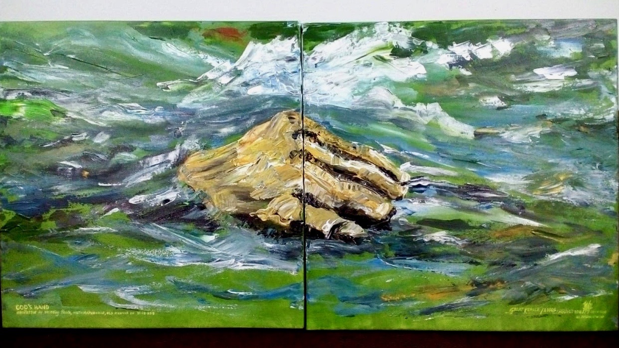 «Gottes Hand»: Ein Malmesser-Bild von Bruder Joyson, Kapuziner