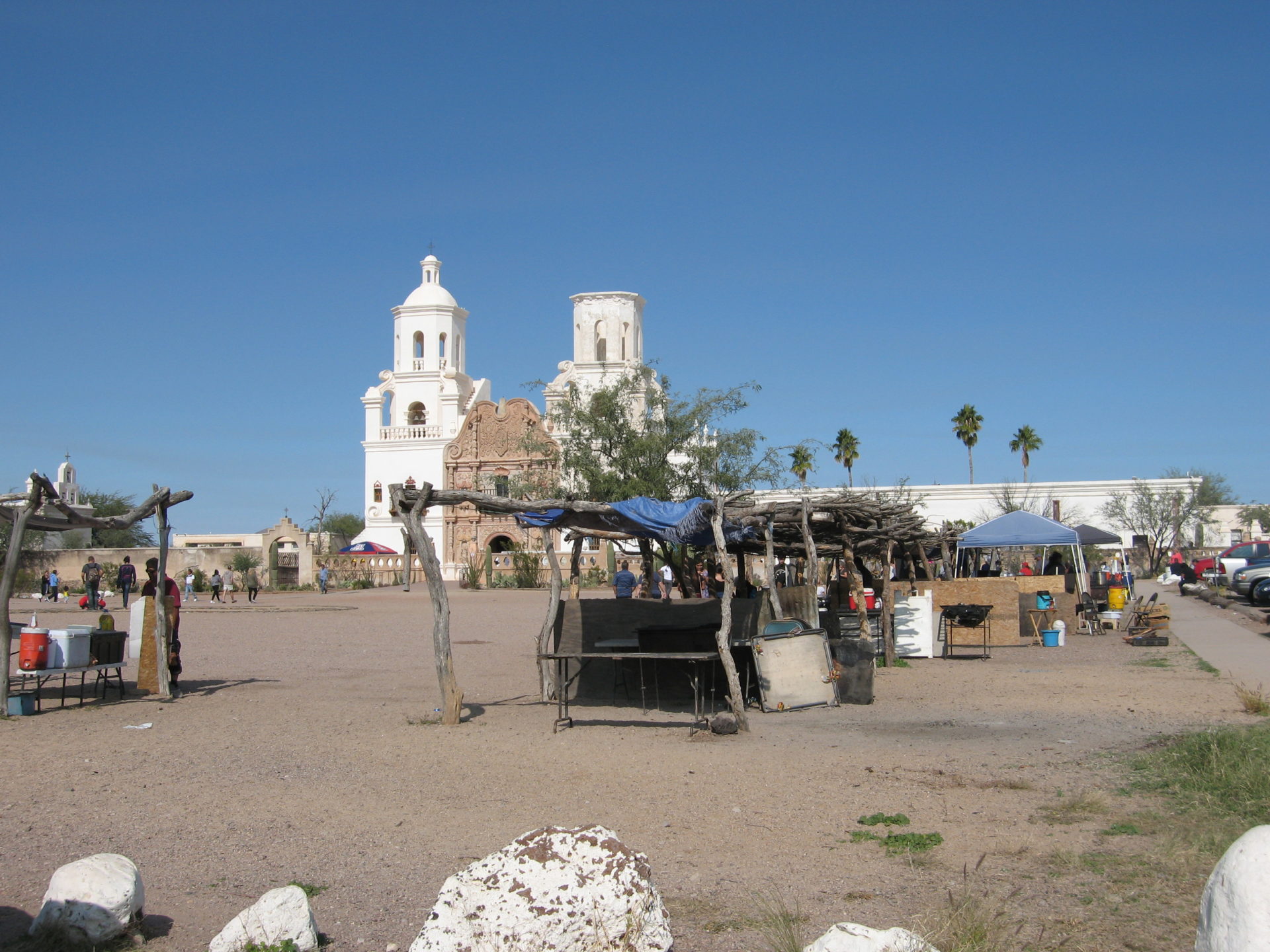 San Xavier del Bac in der Nähe von Tucson/Arizona. Foto: Elisabeth Aeberli