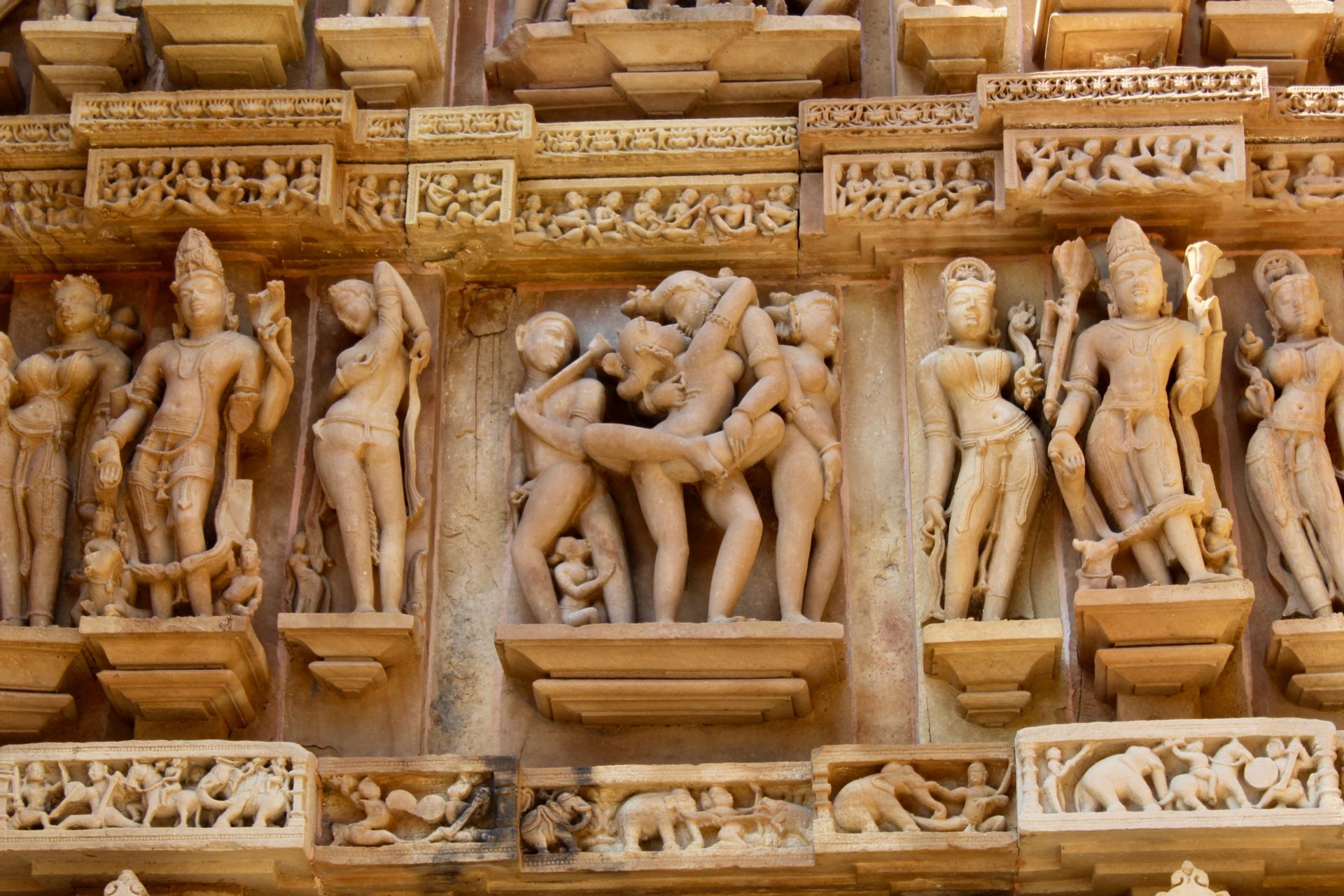 Alltagsleben: Khajuraho, Indien
