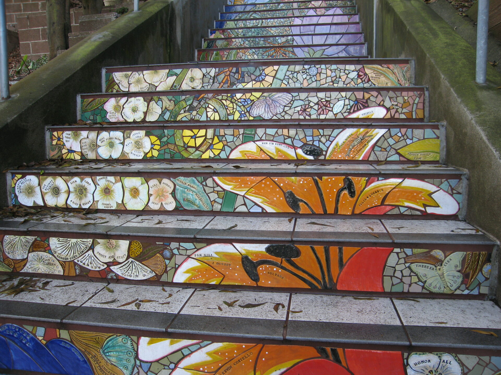 Treppe zu versteckten Gärten in San Francisco. Foto: Elisabeth Aeberli