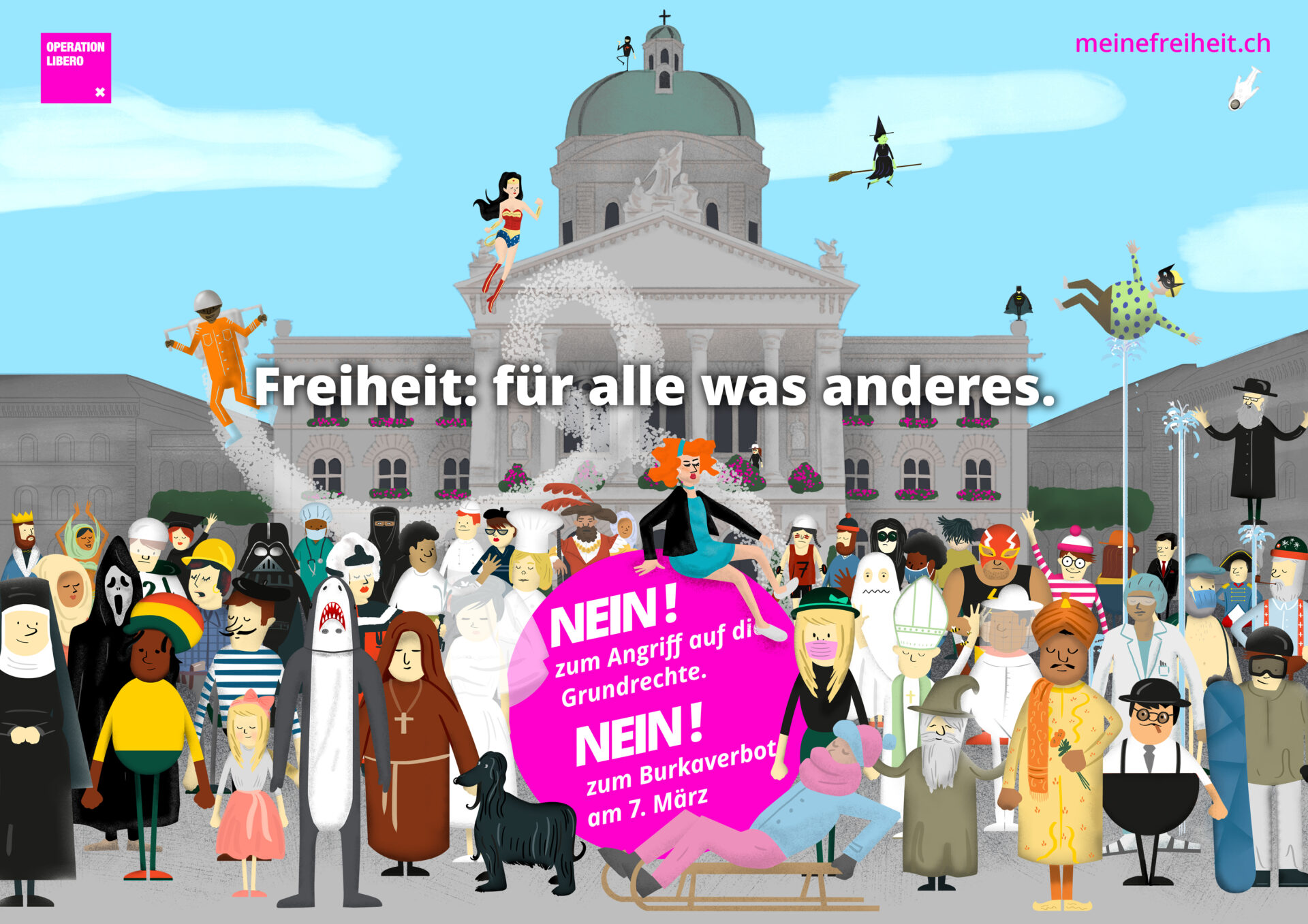 Plakat der Operation Libero