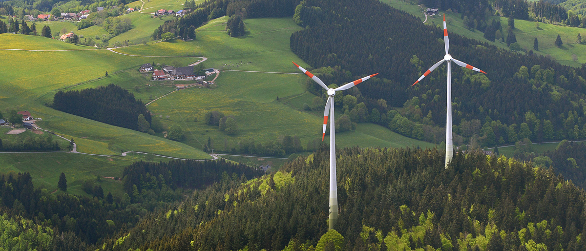 In der Schweiz selten: Windräder