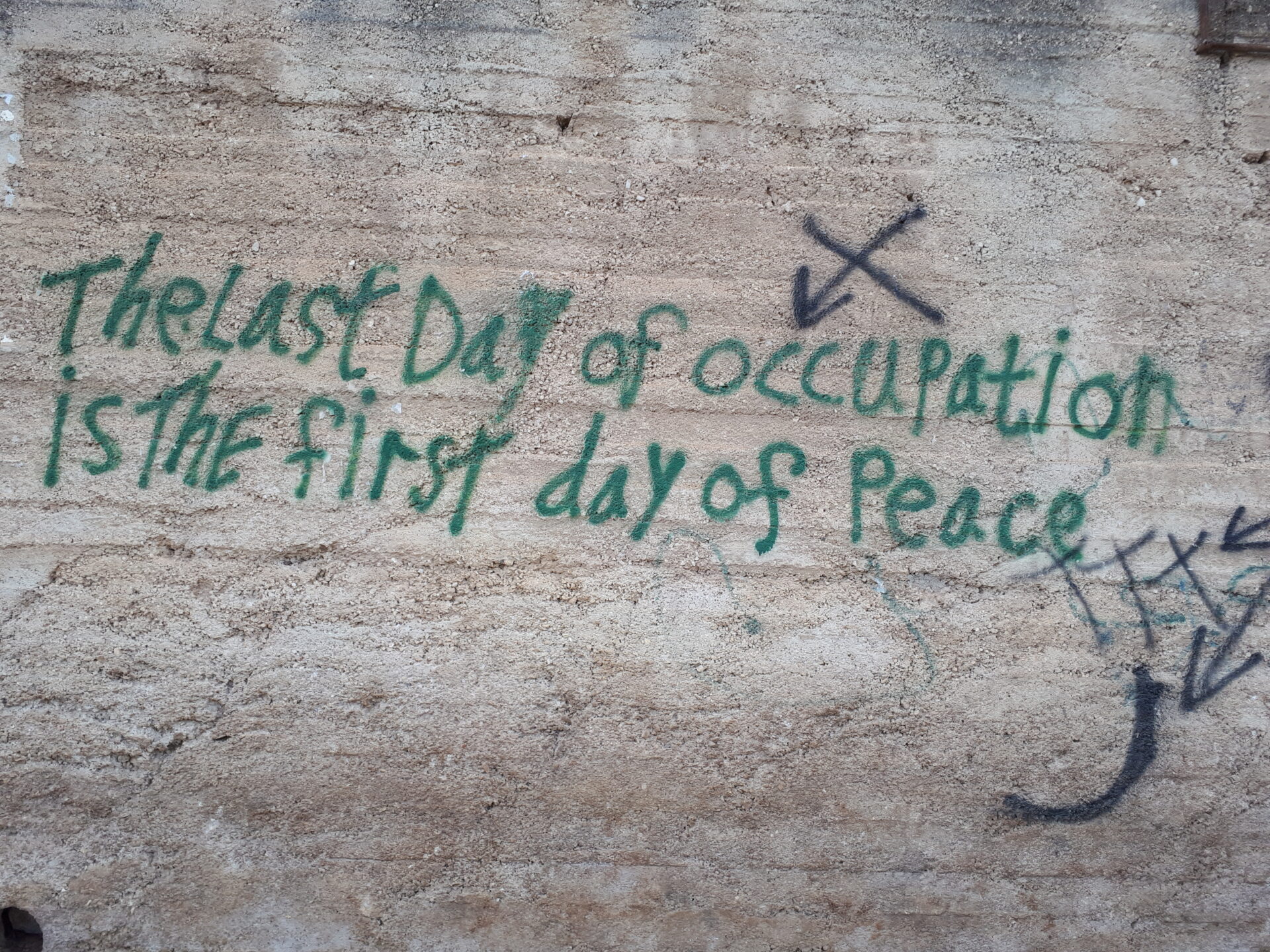 "Der letzte Tag der Besatzung ist der erste Tag des Friedens" © zVg