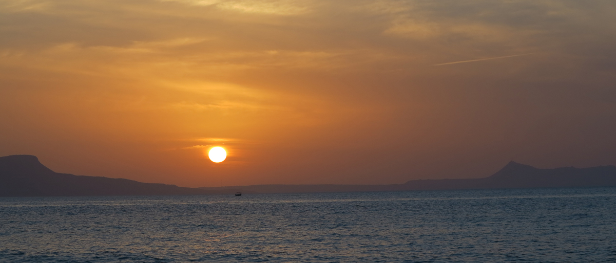 Sonnenuntergang auf Kreta © Walter Ludin