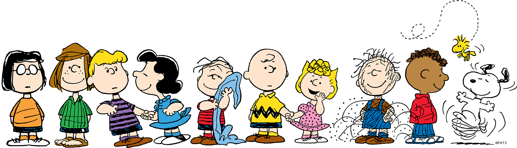 Peanuts-Group-Pose_Quelle schulzmuseum.org